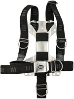Tecline DIR Harnas met soft webbing en 3mm RVS Mini H-shape backplate