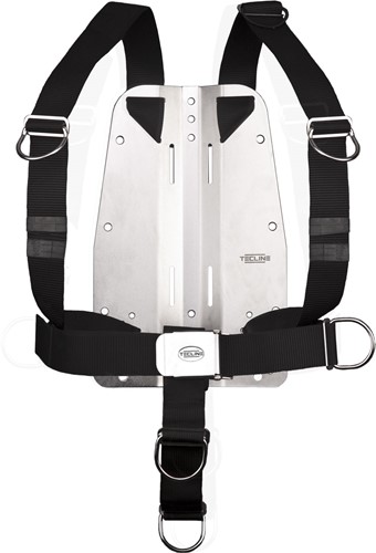 Tecline Adjustable DIR Harnas met 6mm RVS backplate
