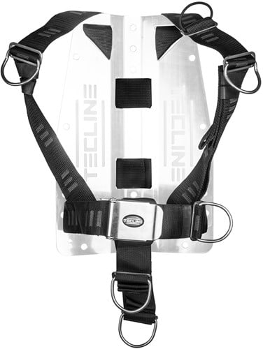 Tecline DIR harnas met soft webbing en beweegbare D-ringen
