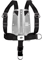 Tecline DIR Harnas met soft webbing en 3mm RVS Midi backplate