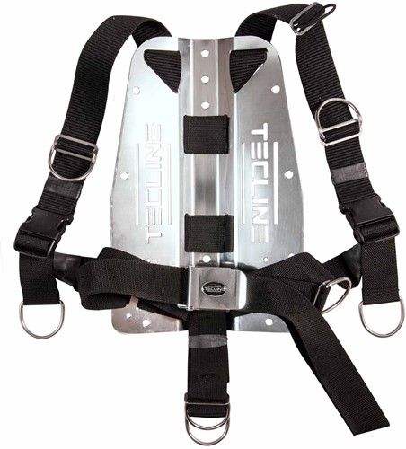 Tecline QR harnas met 3mm backplate RVS