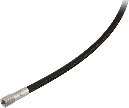 Tecline Rubber Hoge druk slang zwart 60cm